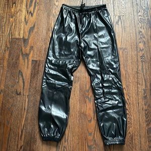 SHEIN faux leather pants